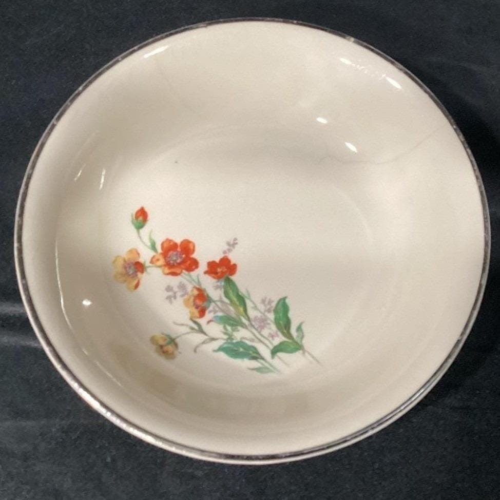 Universal Cambridge China Camwood Berry Bowls Ivory Flower Vintage American 3 - Thumbnail 13