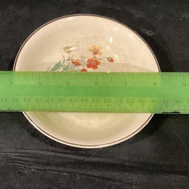 Universal Cambridge China Camwood Berry Bowls Ivory Flower Vintage American 3 - Thumbnail 3