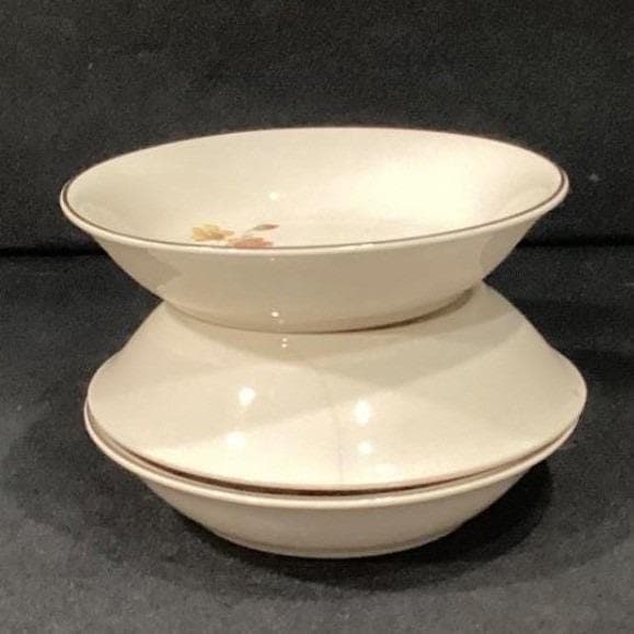 Universal Cambridge China Camwood Berry Bowls Ivory Flower Vintage American 3 - Thumbnail 16