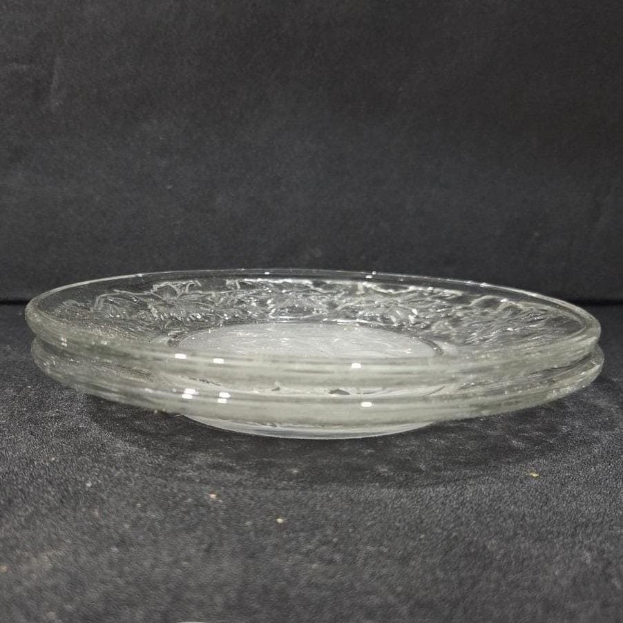 Princess House Fantasia Bread & Butter Plates, Set of 2, Vtg Frosted Dinnerware - Thumbnail 8