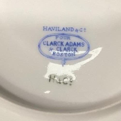 Haviland Limoges Meadow Visitors Demitasse Cup and Saucer, Vintage Two Piece Set - Thumbnail 9