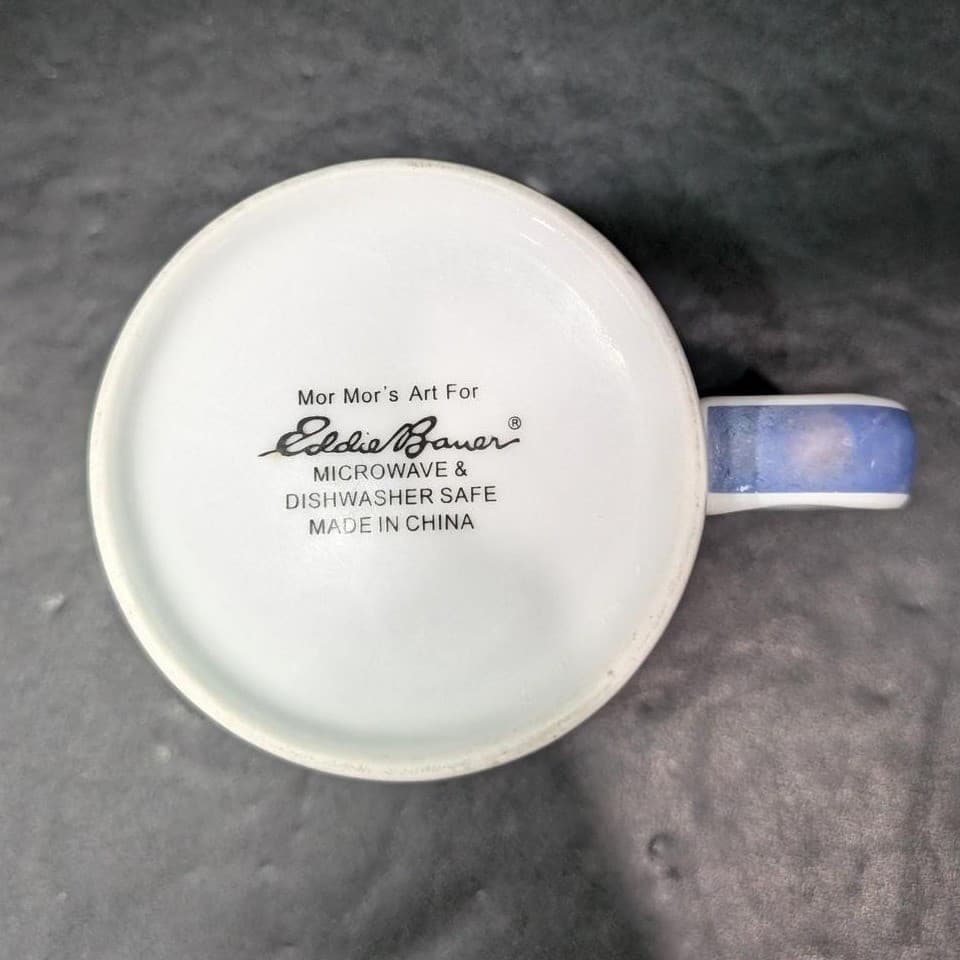 Mor Mor's Art "Just Waiting" Dog Mug, Eddie Bauer Ceramic Cup, Drinkware - Thumbnail 8