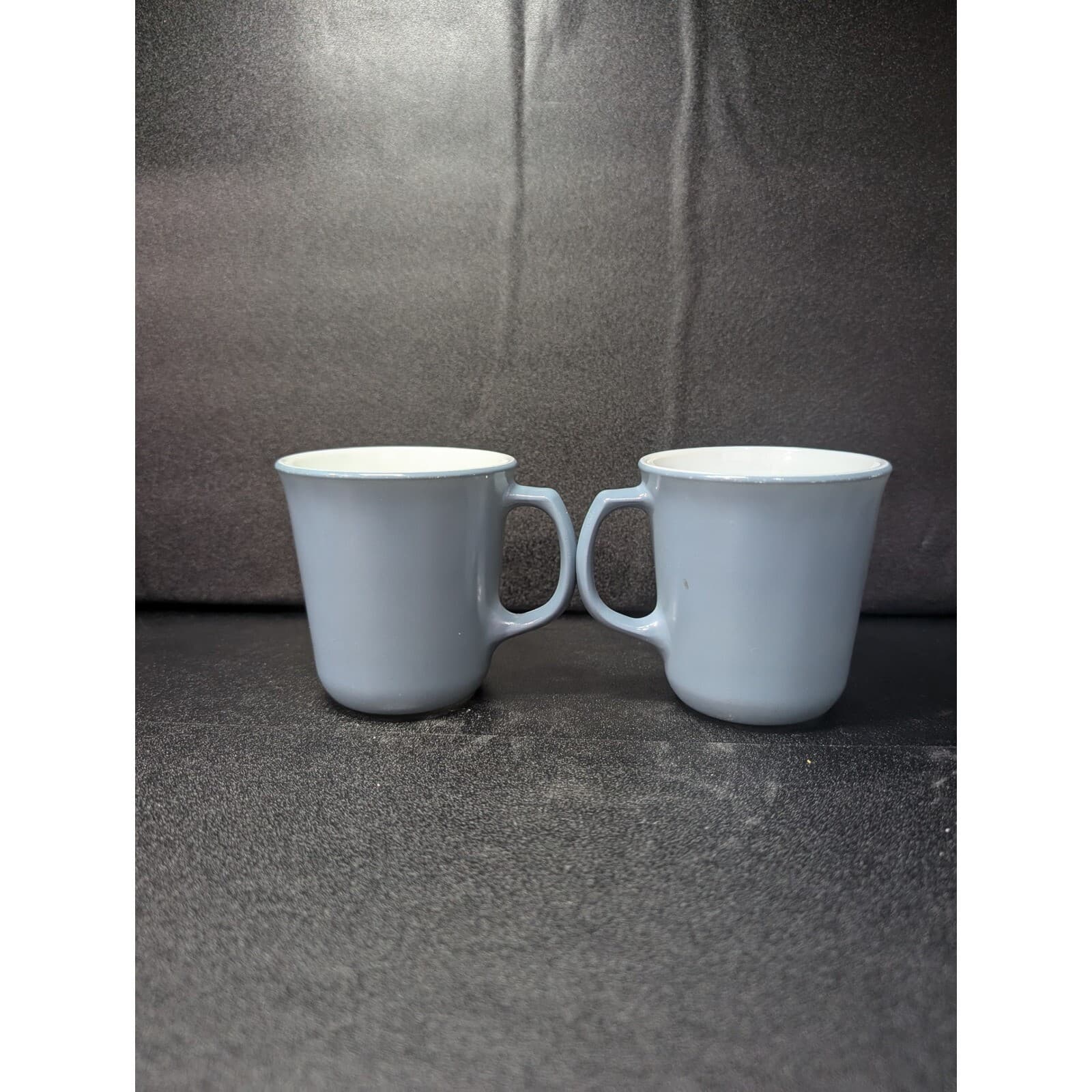 Corning Ware Pyrex Slate Coffee Mug, 8 oz Blue Gray Mug, Vintage Mugs Coffee Cup - Thumbnail 3