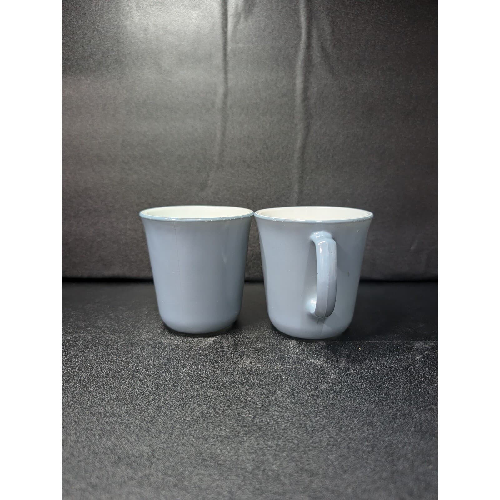 Corning Ware Pyrex Slate Coffee Mug, 8 oz Blue Gray Mug, Vintage Mugs Coffee Cup - Thumbnail 2