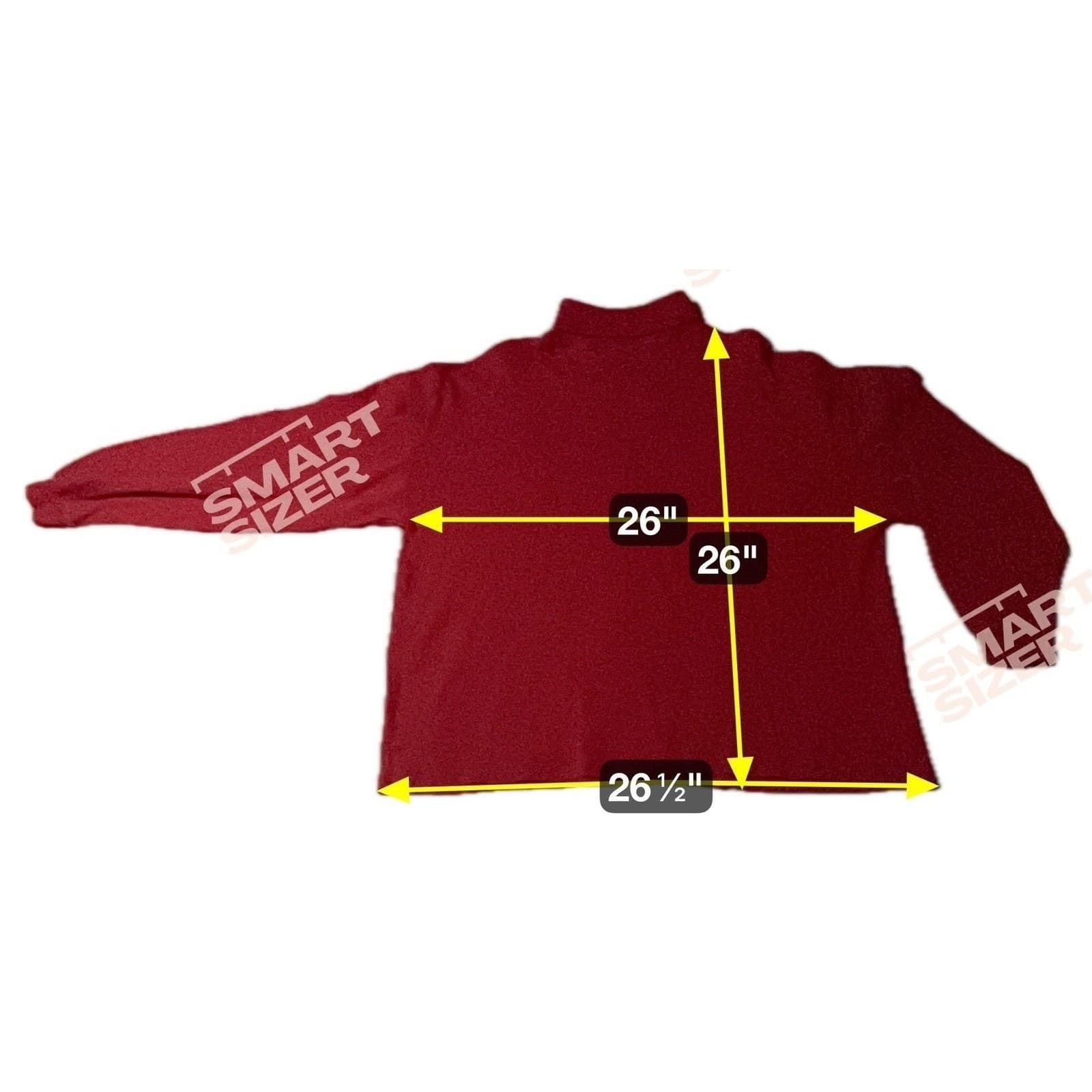 Gulf Traders Red Turtleneck Sweater, Cotton Long Sleeve Knit Pullover, Men's XXL - Thumbnail 2