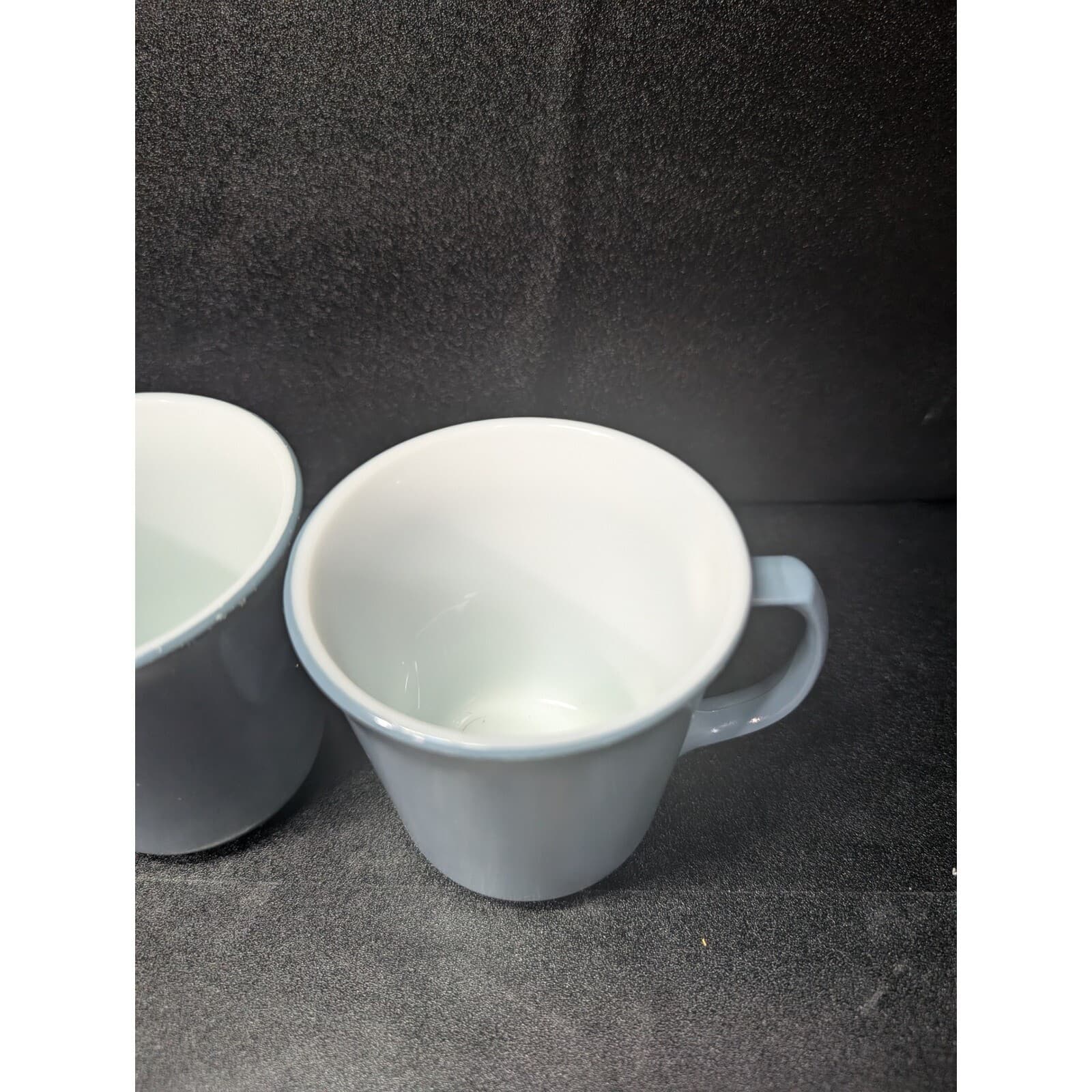 Corning Ware Pyrex Slate Coffee Mug, 8 oz Blue Gray Mug, Vintage Mugs Coffee Cup - Thumbnail 5
