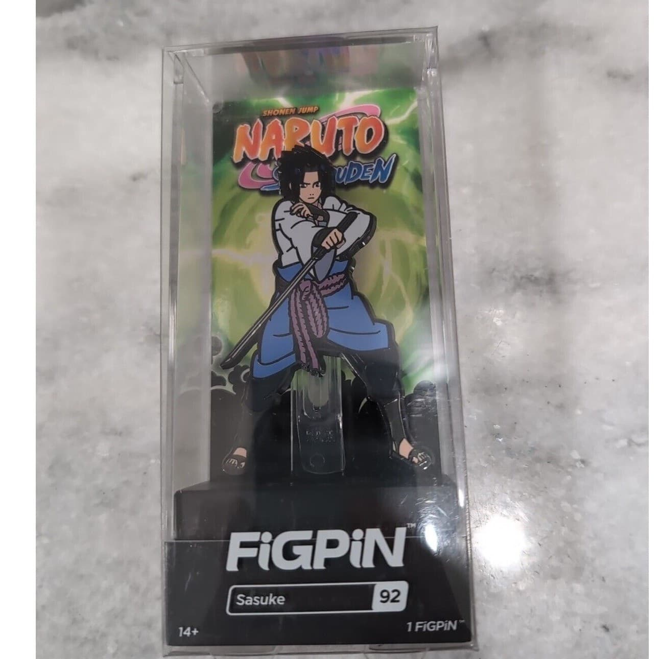 FiGPiN Naruto Shippuden Sasuke Uchiha #92 Enamel Pin Locked, In Case - Thumbnail 2