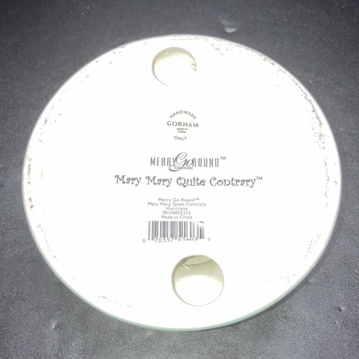 Gorham "Mary Mary Quite Contrary" Hurricane Lamp Base, Vintage Home Accent Decor - Thumbnail 7