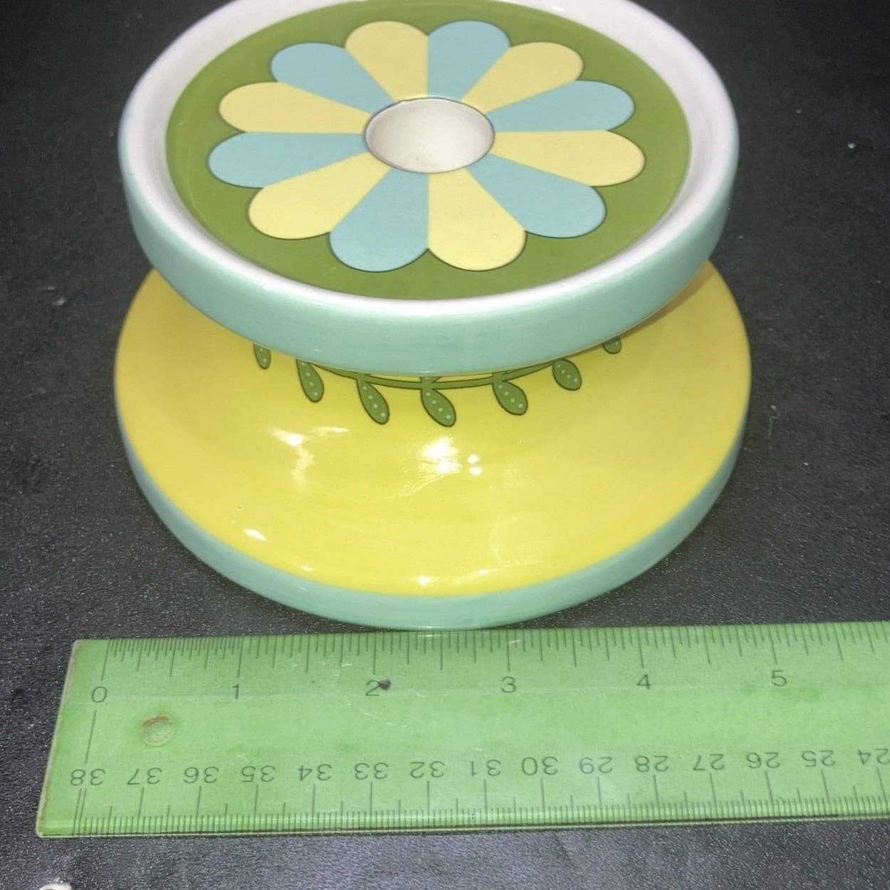 Gorham "Mary Mary Quite Contrary" Hurricane Lamp Base, Vintage Home Accent Decor - Thumbnail 10