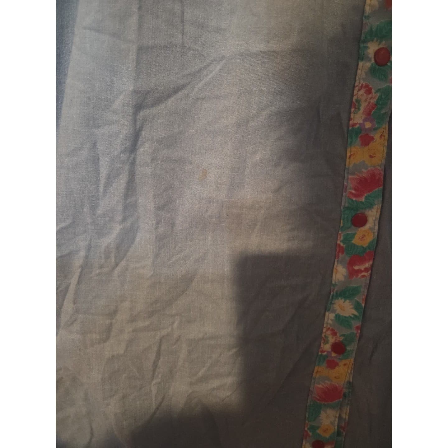Models Coat Blue Floral Rickrack Snap Front House Dress Duster 12-6822B 10 - Thumbnail 9