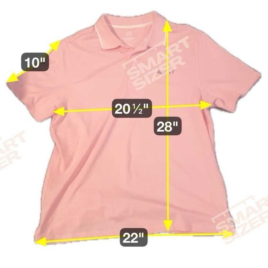 Rugby University Pink Polo, Short Sleeve Avant Logo Shirt, Men's Size Large - Thumbnail 2