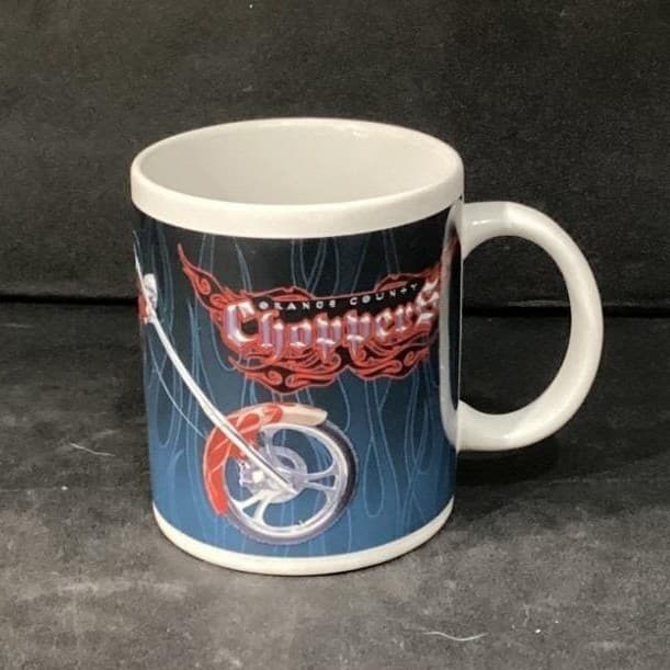 Orange County Choppers Coffee Cup, Vintage OCC Motorcycle Design Ceramic Mug - Thumbnail 2