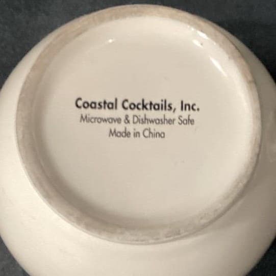 Godiva Belgium 1926 Coffee Cups, Set of 4, Coastal Cocktails Inc, Stoneware Mugs - Thumbnail 5