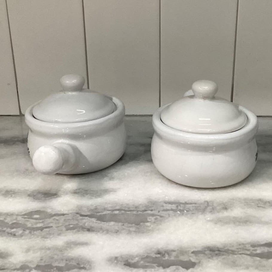 Home Concepts Provincial Soup Bowls, Set of 2, Vtg Lidded Individual Casseroles - Thumbnail 11