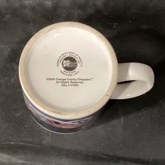 Orange County Choppers Coffee Cup, Vintage OCC Motorcycle Design Ceramic Mug - Thumbnail 7