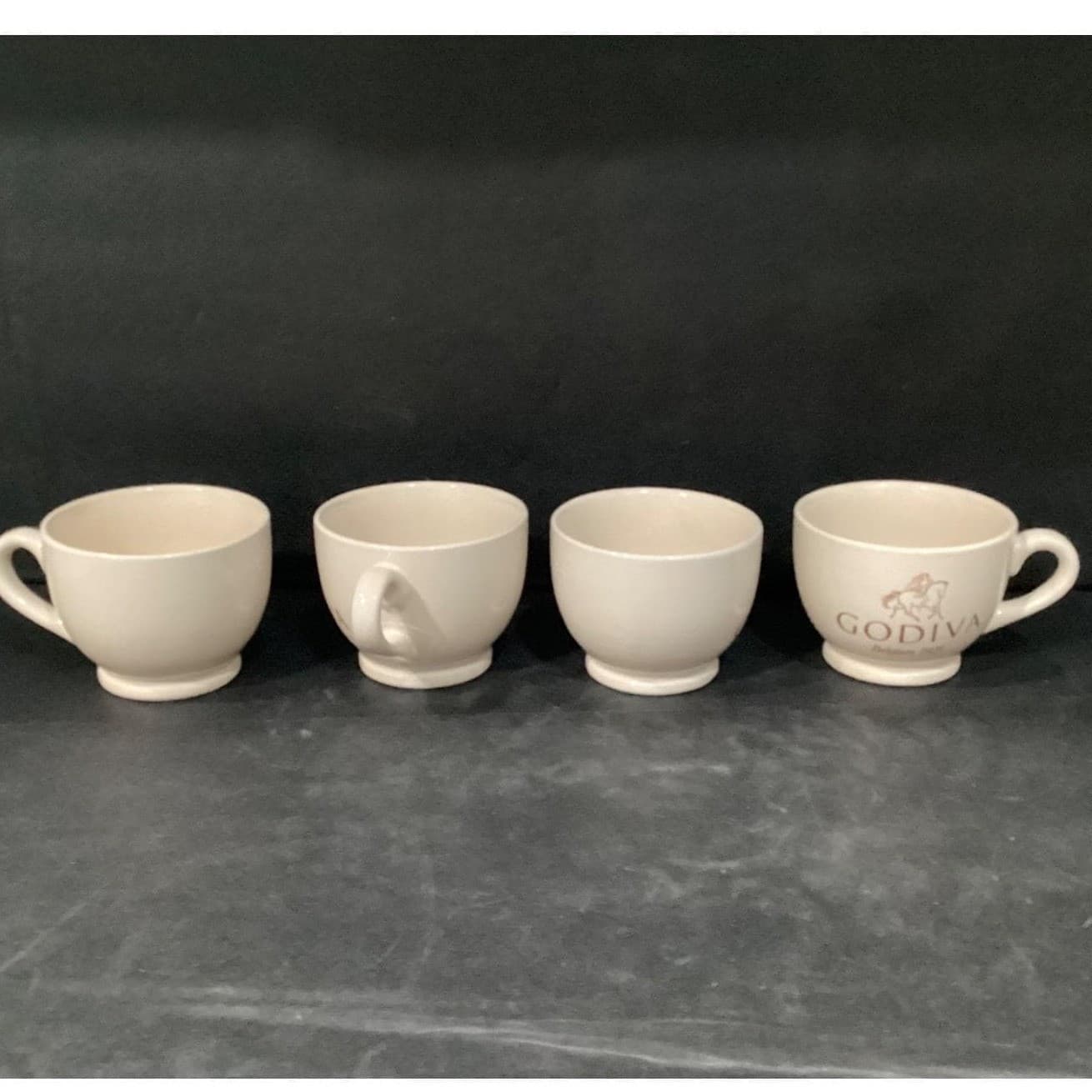 Godiva Belgium 1926 Coffee Cups, Set of 4, Coastal Cocktails Inc, Stoneware Mugs - Thumbnail 10