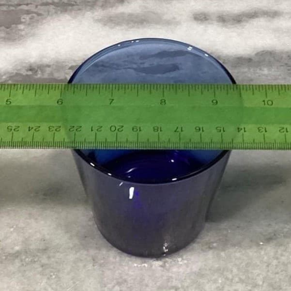 Anchor Hocking Cobalt Blue Juice Glasses, Set of 2, Vintage Glass Drinkware - Thumbnail 7