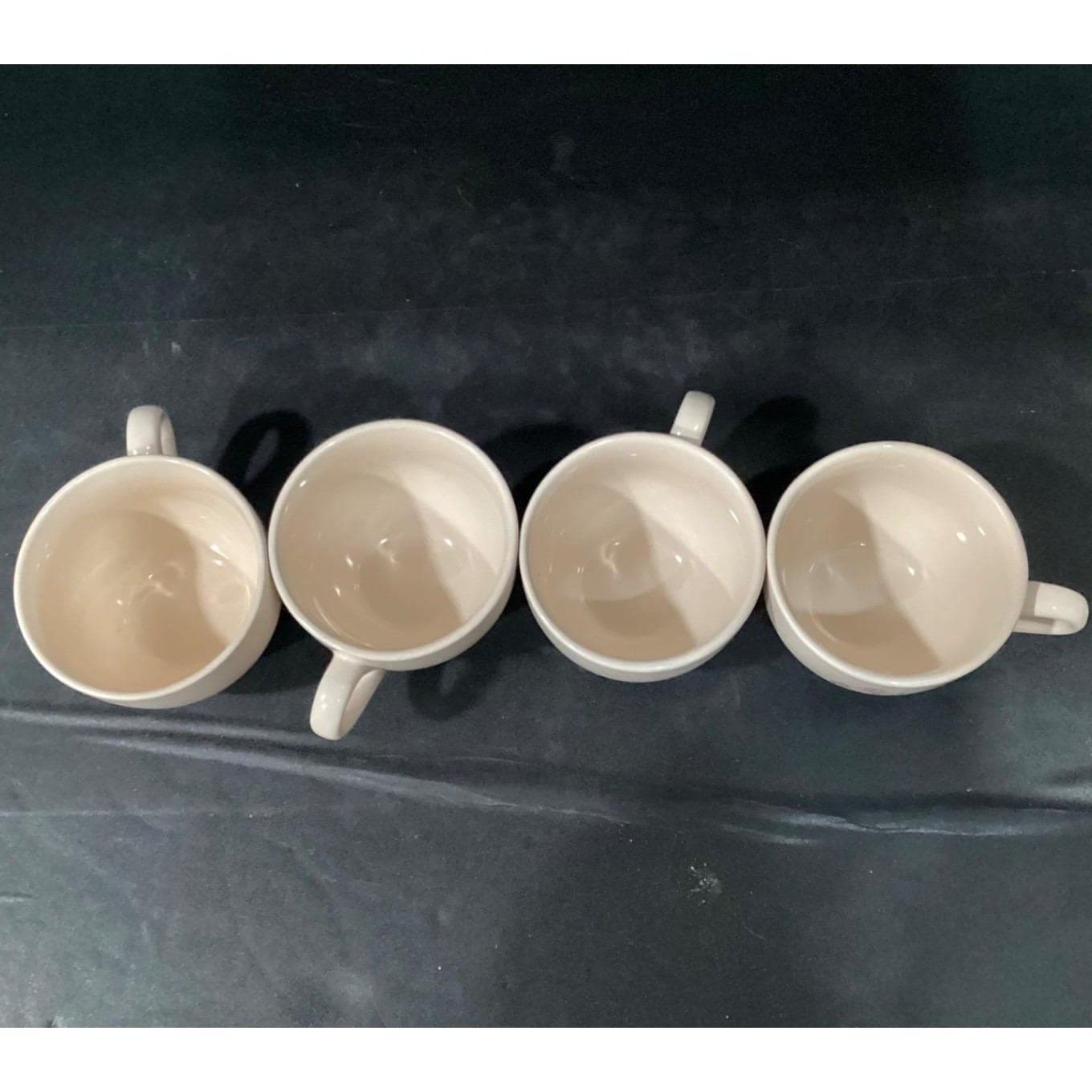 Godiva Belgium 1926 Coffee Cups, Set of 4, Coastal Cocktails Inc, Stoneware Mugs - Thumbnail 3