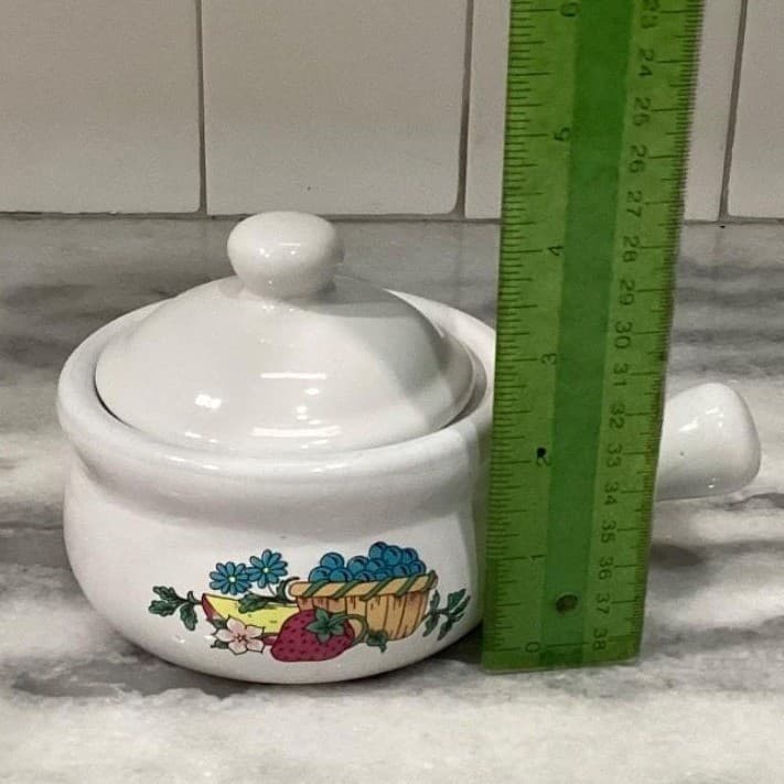 Home Concepts Provincial Soup Bowls, Set of 2, Vtg Lidded Individual Casseroles - Thumbnail 8