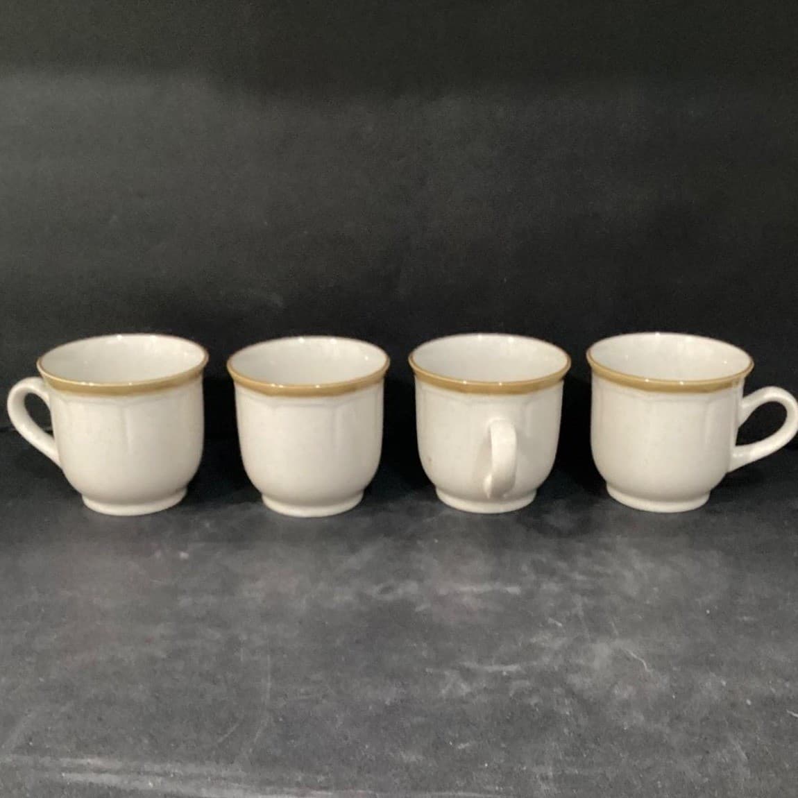 Crown Manor Desert Winds Coffee Cups, Set Of 4, Vintage Japanese Stoneware Mugs - Thumbnail 8