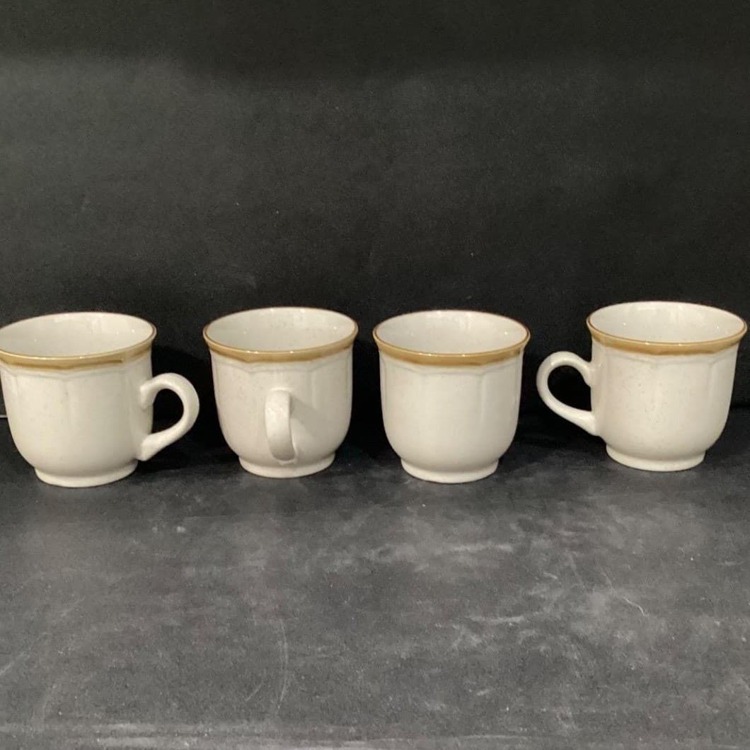 Crown Manor Desert Winds Coffee Cups, Set Of 4, Vintage Japanese Stoneware Mugs - Thumbnail 10