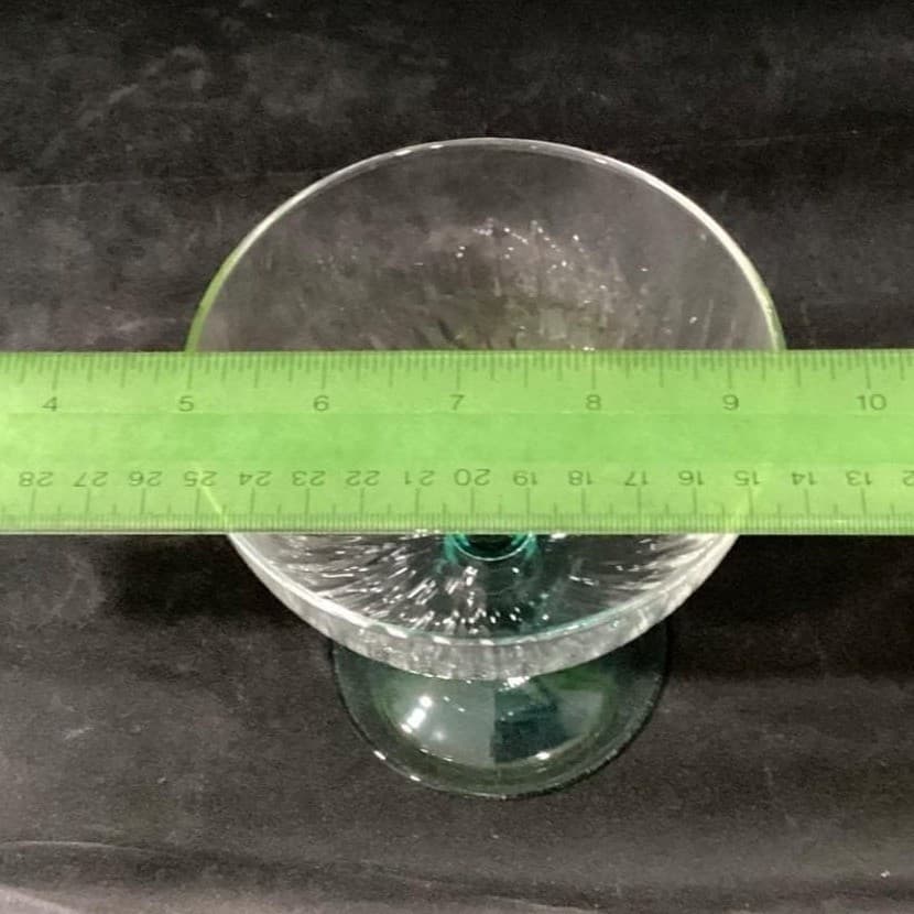 Cristal D'Arques Country Manor Champagne Coupes, Set of 4, Turquoise Stemware - Thumbnail 7