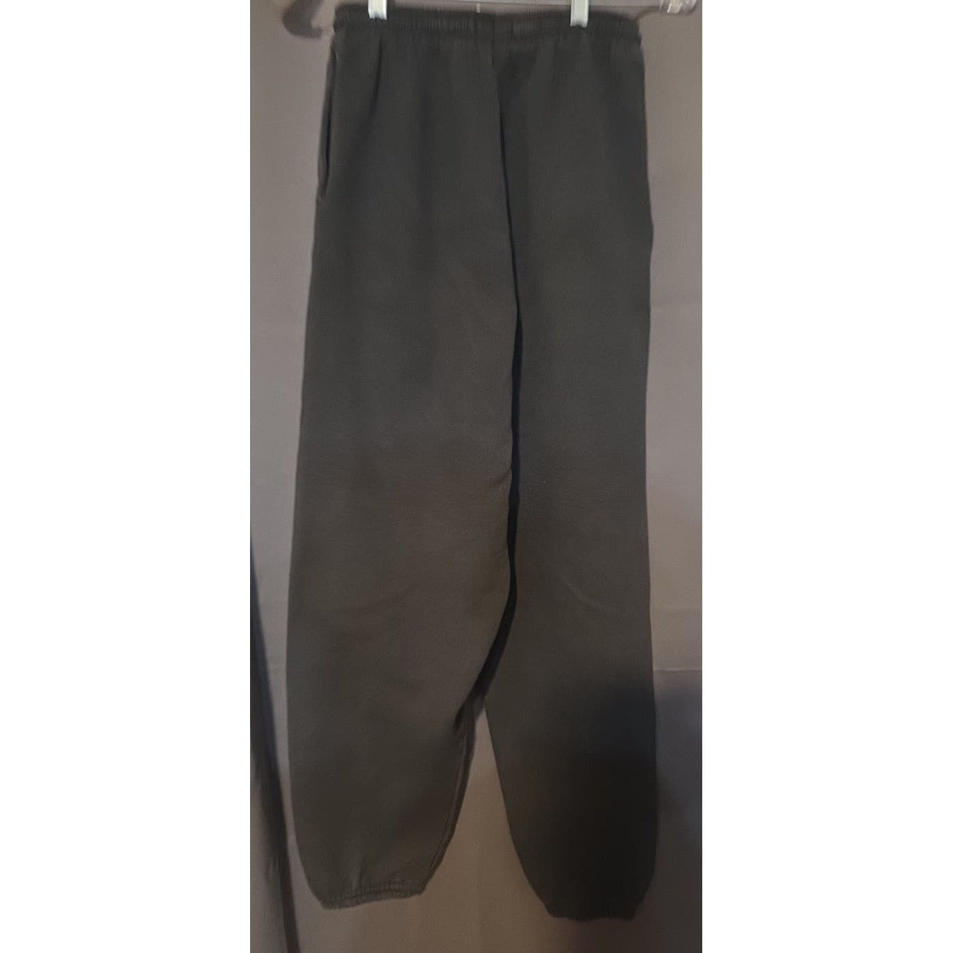 Hanes Premium Black Sweatpants, Men's Small Elastic Waist Drawstring Joggers - Thumbnail 4