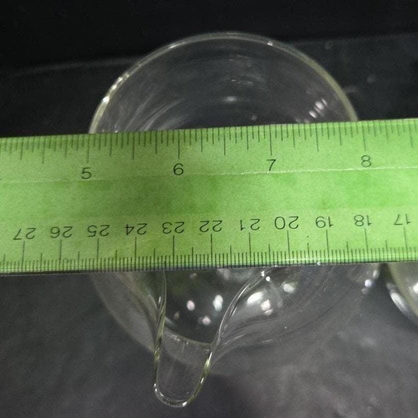 Cognac Large Clear Glasses, Set of 2, Pour Spout, Brandy Snifters, Barware - Thumbnail 3