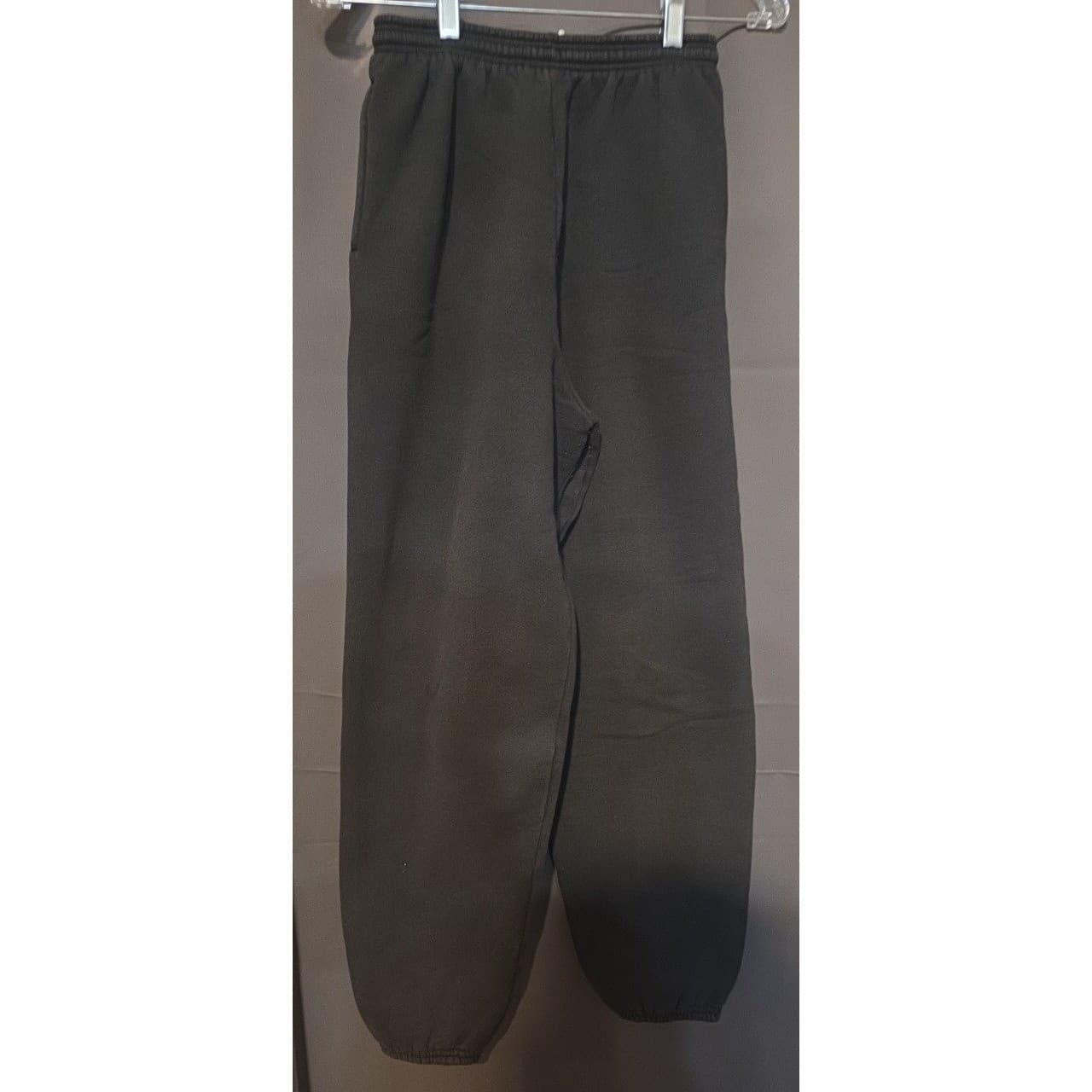 Hanes Premium Black Sweatpants, Men's Small Elastic Waist Drawstring Joggers - Thumbnail 3
