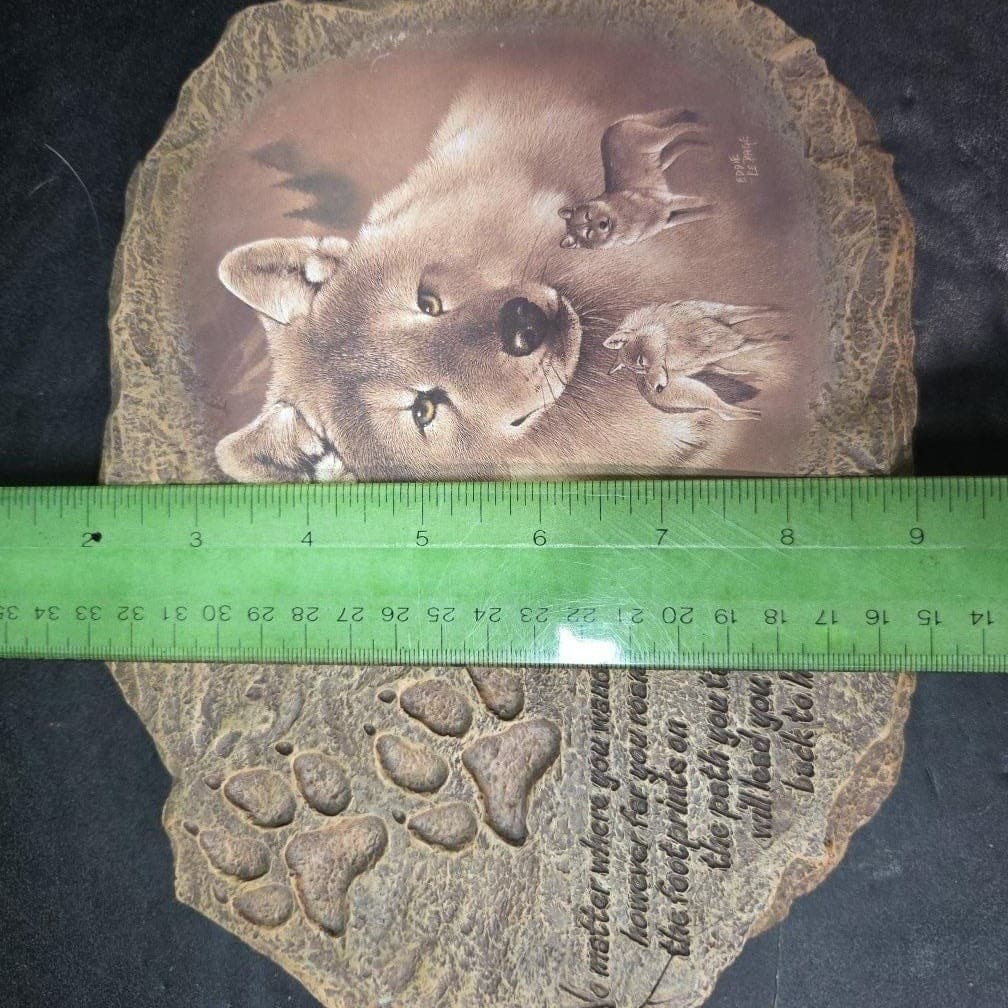 Bradford Exchange The Wilderness Path Wall Plaque, Trail Of The Wolf Collection - Thumbnail 6