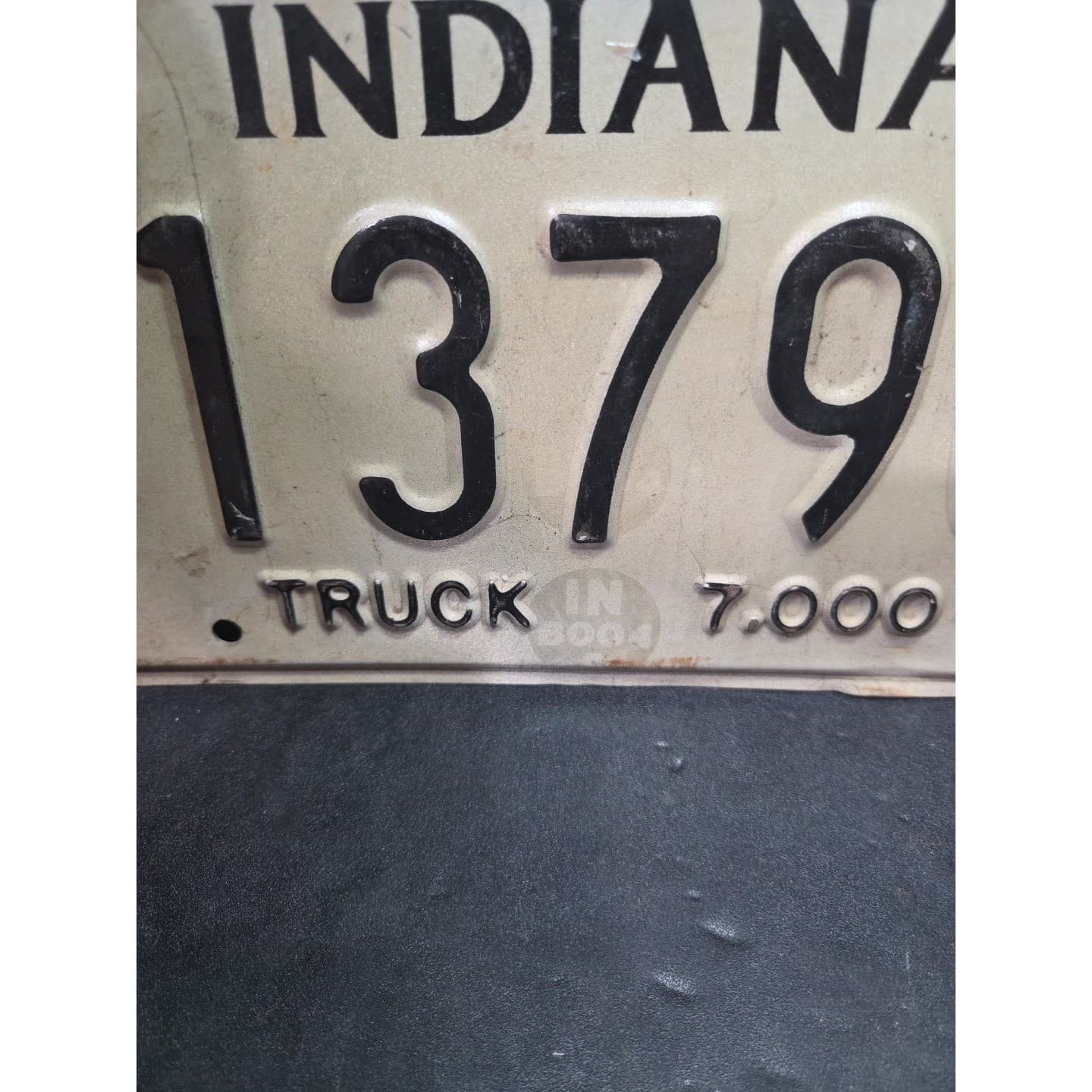 Indiana Truck License Plate 713790A, Kosciusko County, 7000 lb Tag, Vintage 1998 - Thumbnail 6