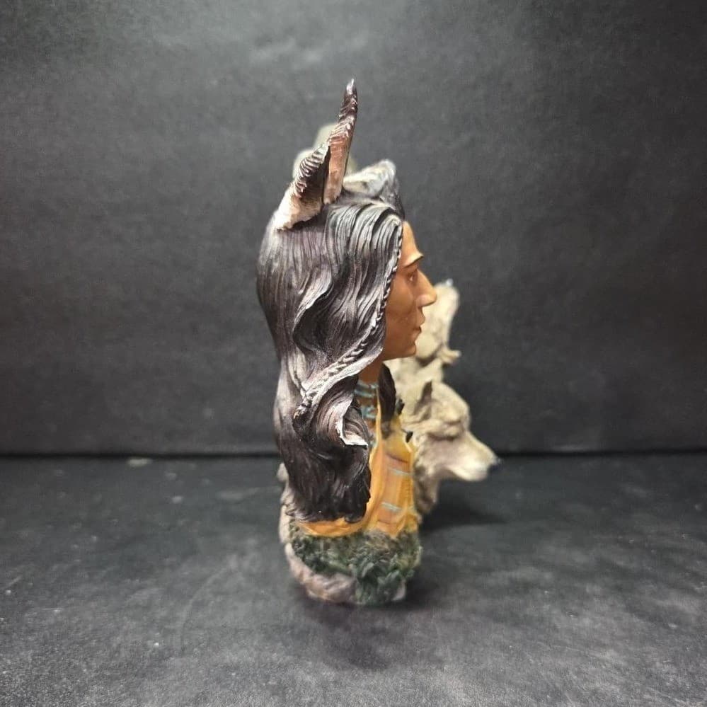 Hamilton Collection Tribal Guardians Figurine, Vintage Noble Heritage Sculpture - Thumbnail 4