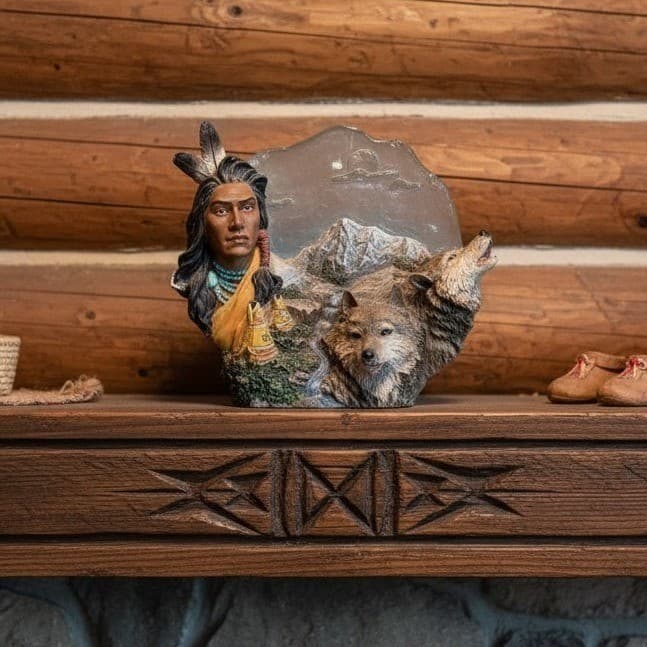 Hamilton Collection Tribal Guardians Figurine, Vintage Noble Heritage Sculpture