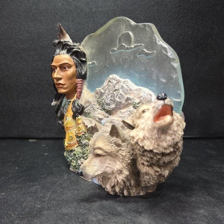 Hamilton Collection Tribal Guardians Figurine, Vintage Noble Heritage Sculpture - Thumbnail 6