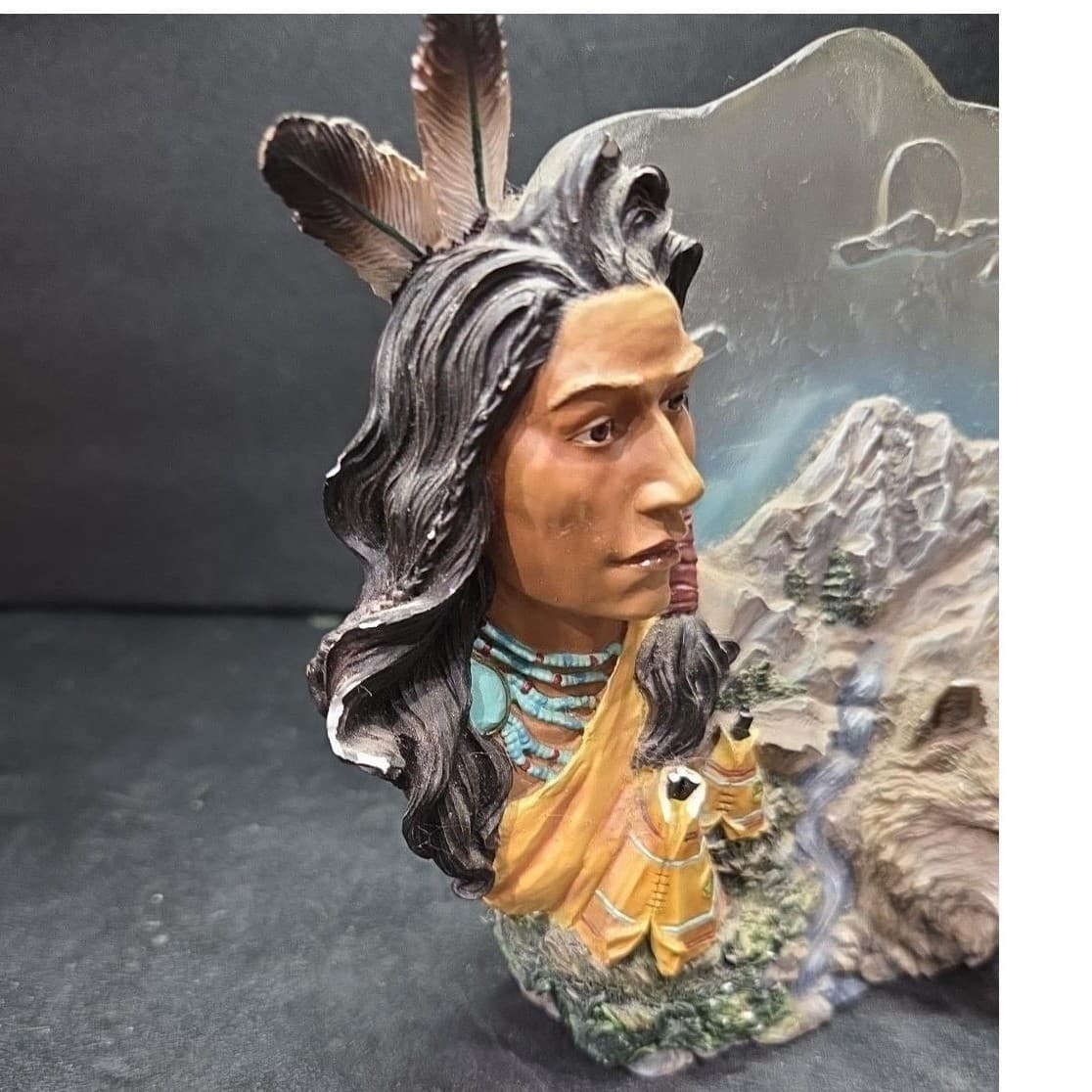 Hamilton Collection Tribal Guardians Figurine, Vintage Noble Heritage Sculpture - Thumbnail 9