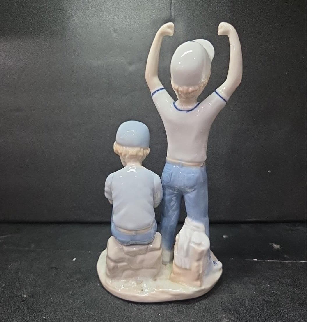 Paul Sebastian Boys Baseball Players Ceramic Figurine, Vtg Little League Statue - Thumbnail 6