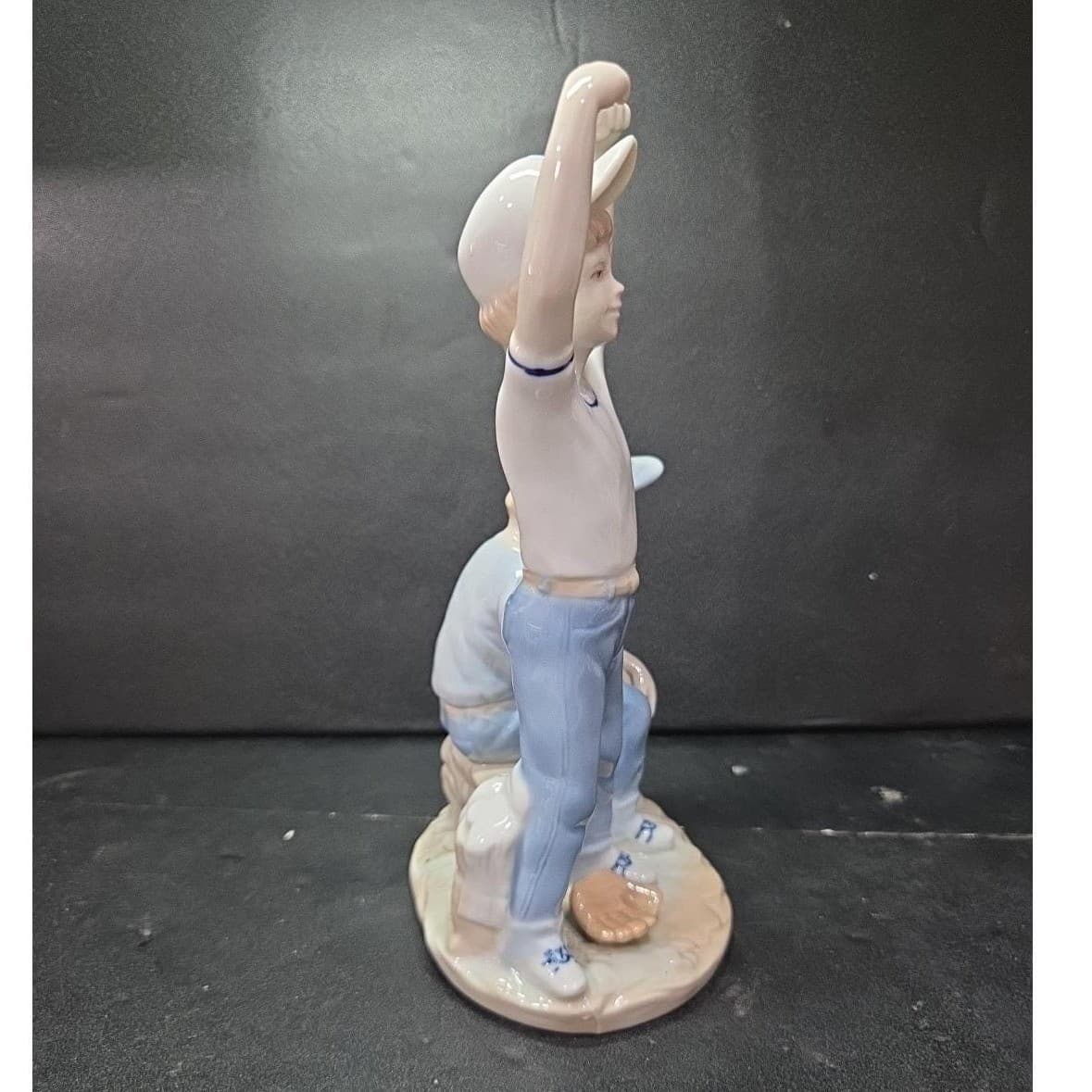 Paul Sebastian Boys Baseball Players Ceramic Figurine, Vtg Little League Statue - Thumbnail 5