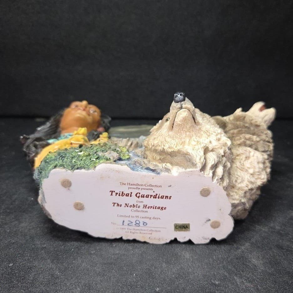 Hamilton Collection Tribal Guardians Figurine, Vintage Noble Heritage Sculpture - Thumbnail 8