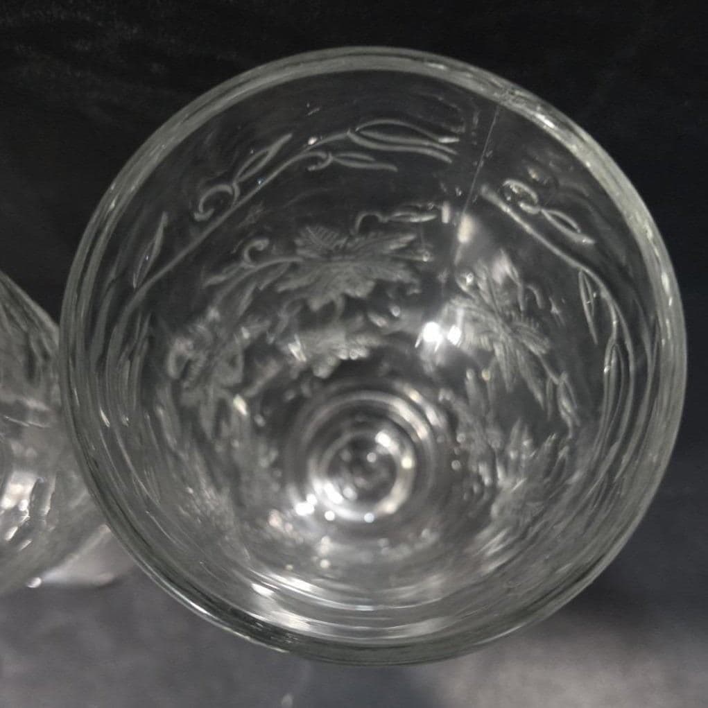 Princess House Fantasia Footed Glasses, Set of 2, Vintage Crystal Tumblers - Thumbnail 5
