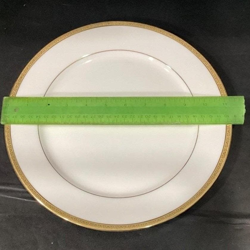 Charter Club Grand Buffet Gold Dinner Plates, Set of 2, White Porcelain Dining - Thumbnail 2