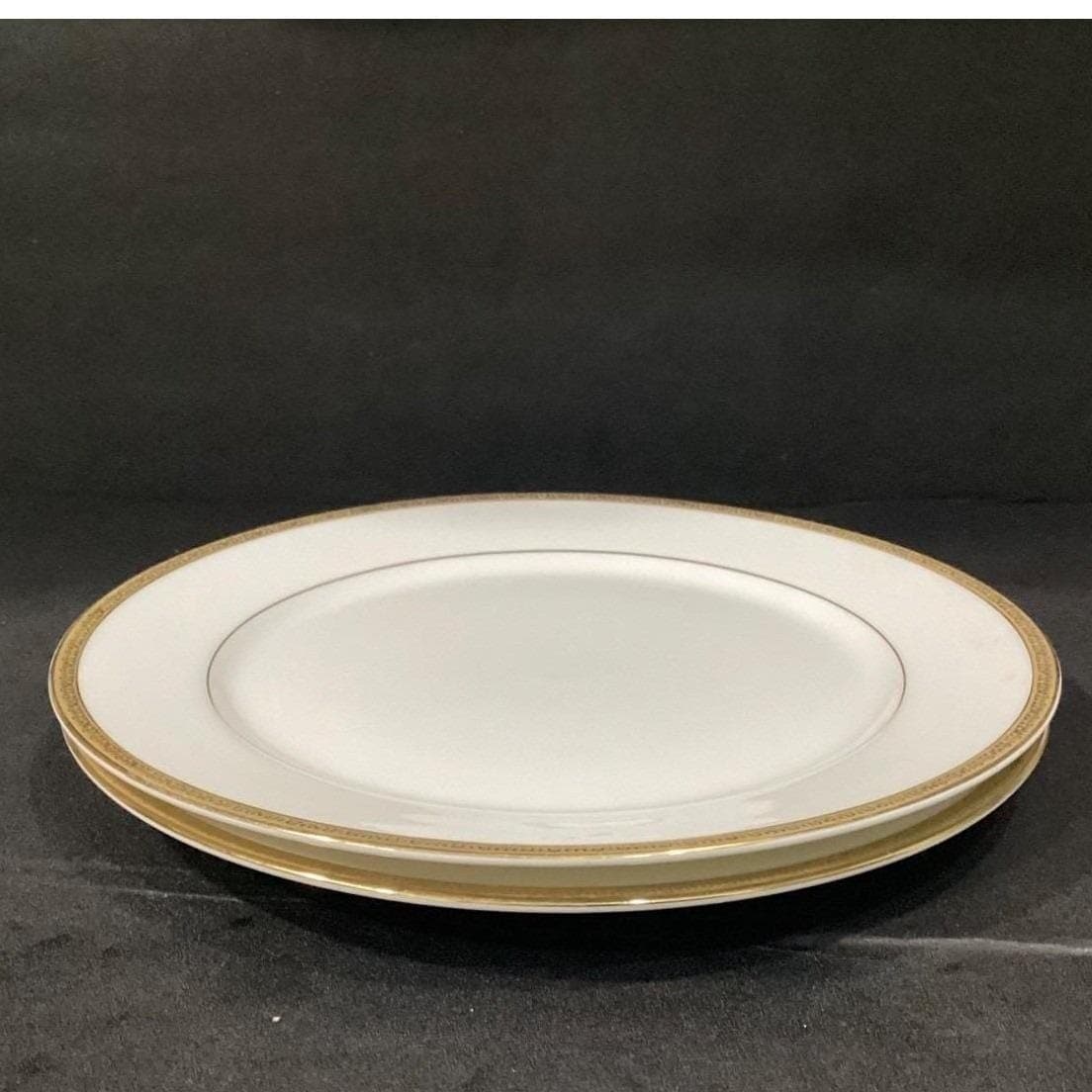 Charter Club Grand Buffet Gold Dinner Plates, Set of 2, White Porcelain Dining - Thumbnail 8