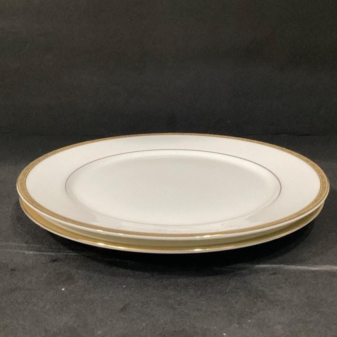 Charter Club Grand Buffet Gold Dinner Plates, Set of 2, White Porcelain Dining - Thumbnail 7