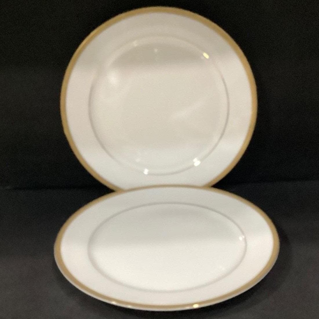 Charter Club Grand Buffet Gold Dinner Plates, Set of 2, White Porcelain Dining - Thumbnail 6