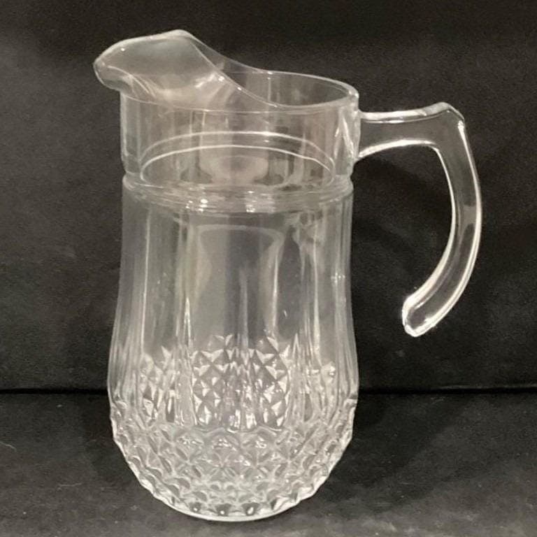 Cristal D'Arques Longchamp 48oz Pitcher, Vintage 24% Lead Crystal Serveware - Thumbnail 6