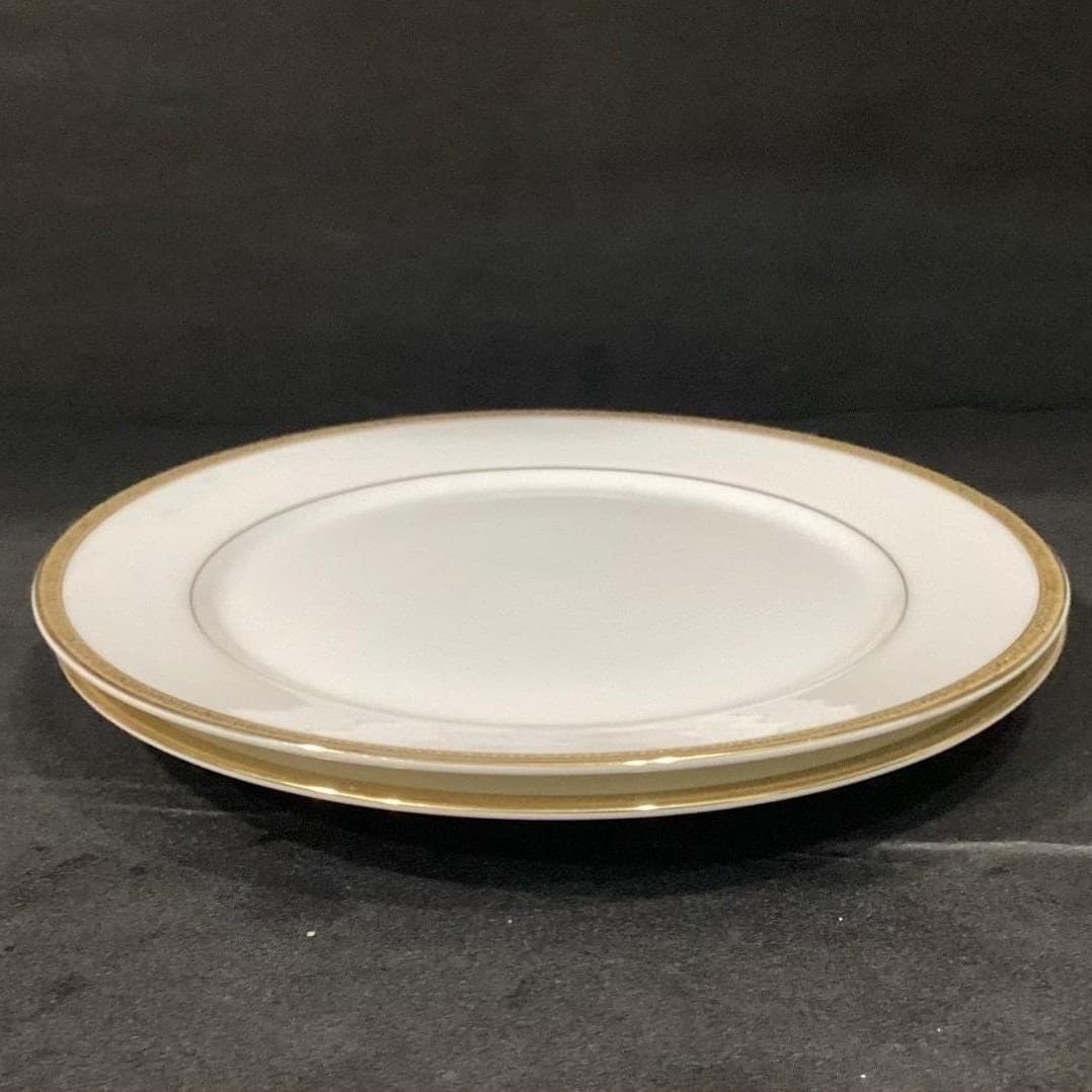 Charter Club Grand Buffet Gold Dinner Plates, Set of 2, White Porcelain Dining - Thumbnail 10