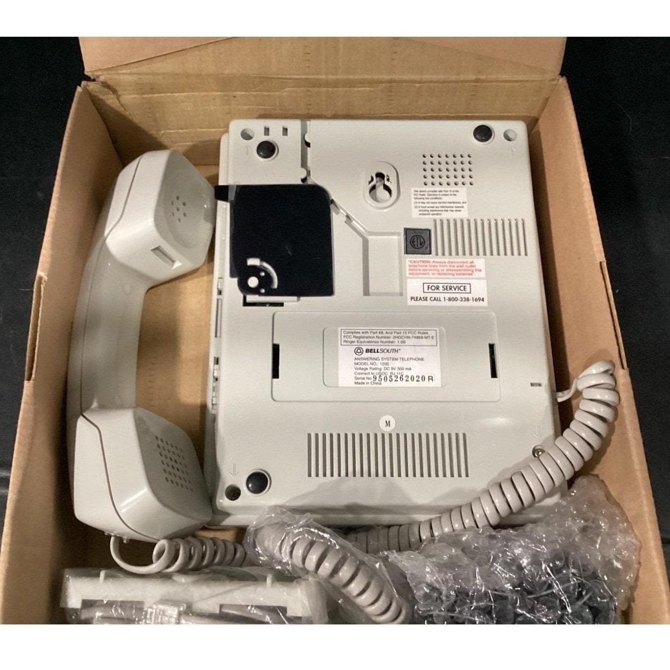 Bell South Bellsouth Telephone Answering System Model 1200, Vintage Open Box - Thumbnail 6
