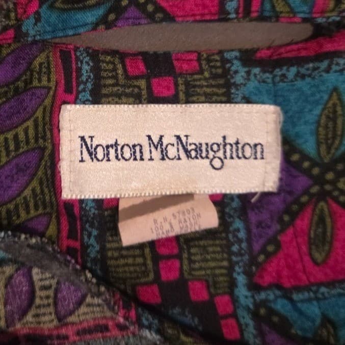 Norton McNaughton Vintage Geometric Print 2 Piece Skirt Set, Women's Size 14 - Thumbnail 6
