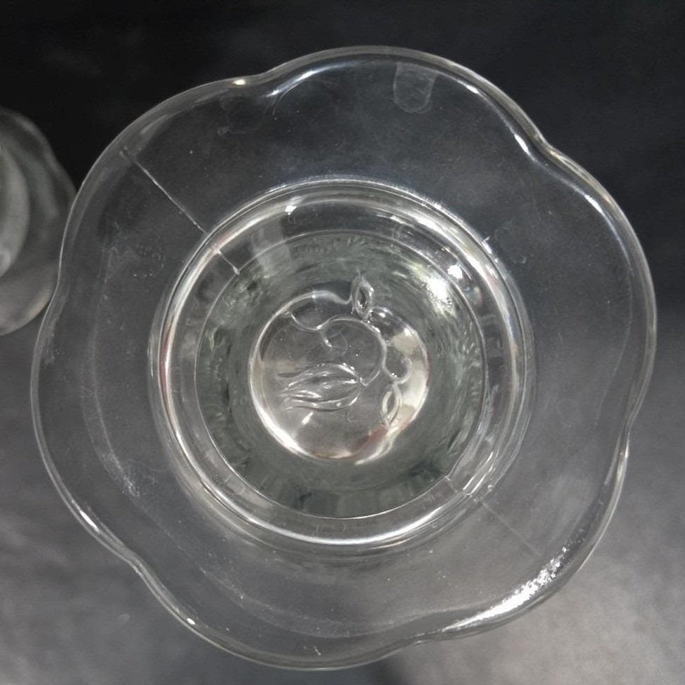 Princess House Fantasia Footed Glasses, Set of 2, Vintage Crystal Tumblers - Thumbnail 4