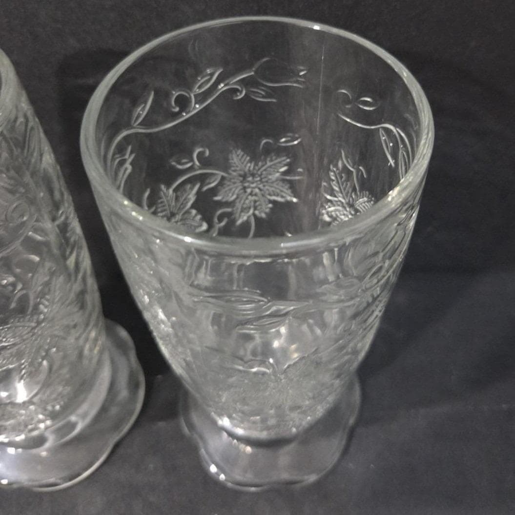 Princess House Fantasia Footed Glasses, Set of 2, Vintage Crystal Tumblers - Thumbnail 6