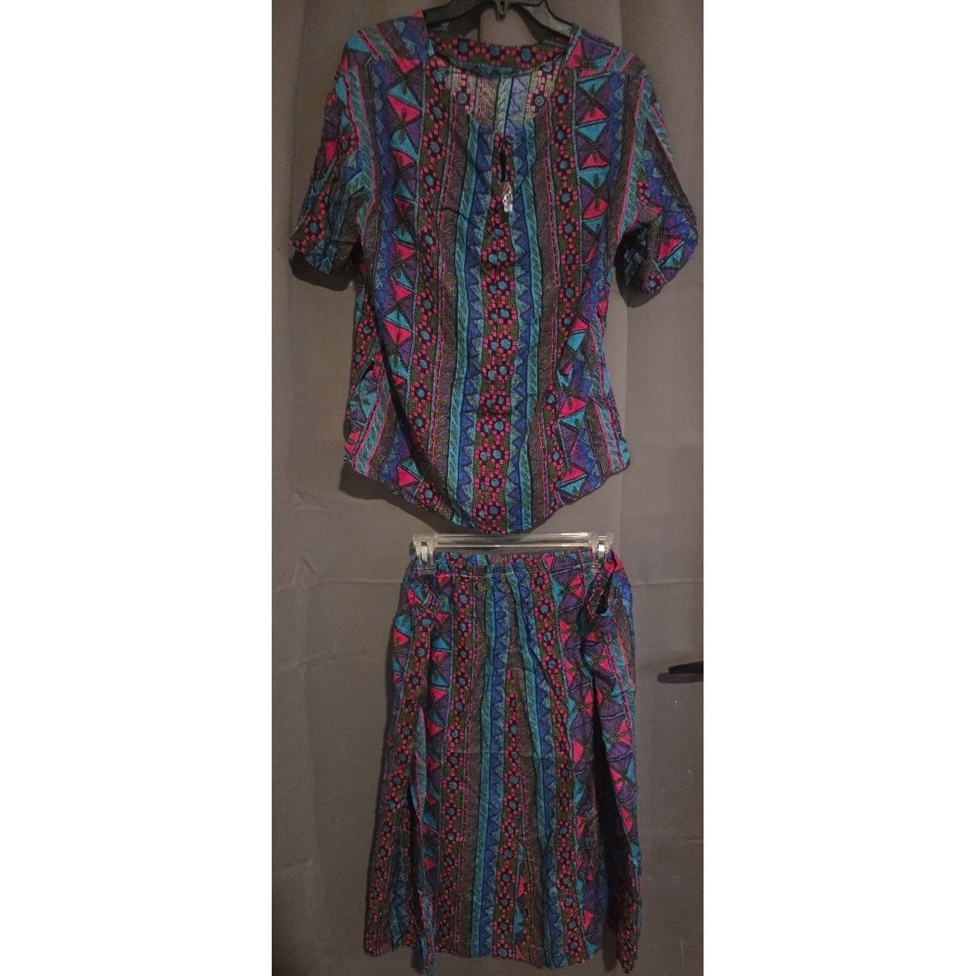 Norton McNaughton Vintage Geometric Print 2 Piece Skirt Set, Women's Size 14 - Thumbnail 5